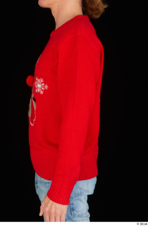 Ricky Rascal arm casual dressed red sweater upper body 0003.jpg